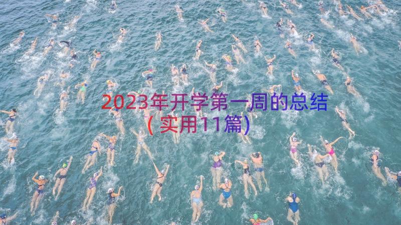 2023年开学第一周的总结(实用11篇)