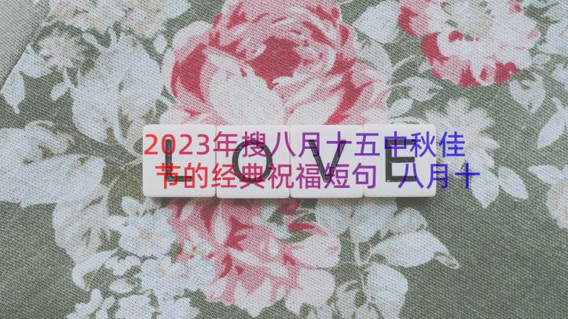 2023年搜八月十五中秋佳节的经典祝福短句 八月十五中秋节祝福语(优秀6篇)