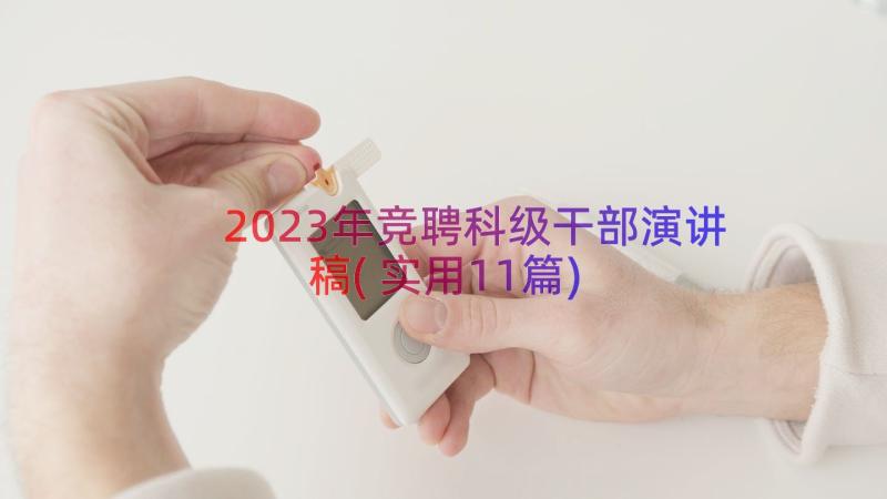 2023年竞聘科级干部演讲稿(实用11篇)