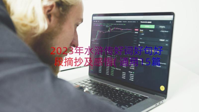 2023年水浒传好词好句好段摘抄及感悟(通用15篇)