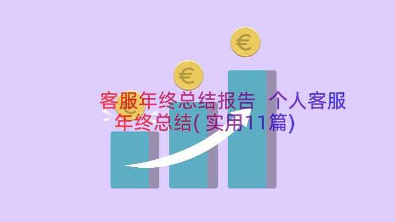 客服年终总结报告 个人客服年终总结(实用11篇)