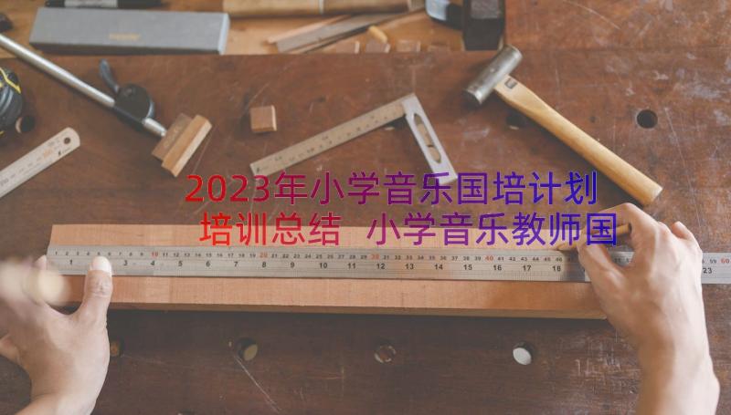 2023年小学音乐国培计划培训总结 小学音乐教师国培心得体会(大全8篇)