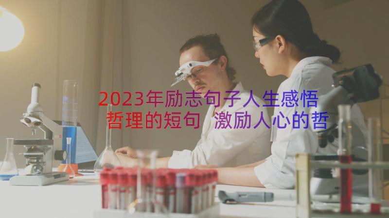 2023年励志句子人生感悟哲理的短句 激励人心的哲理句子(优质8篇)