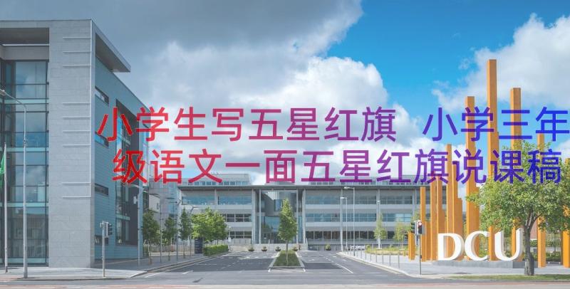 小学生写五星红旗 小学三年级语文一面五星红旗说课稿(汇总8篇)