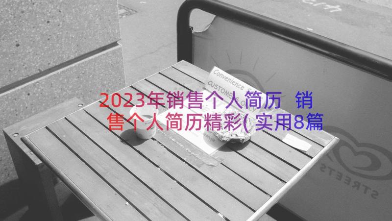 2023年销售个人简历 销售个人简历精彩(实用8篇)