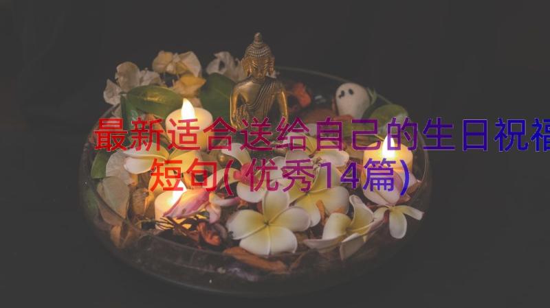 最新适合送给自己的生日祝福短句(优秀14篇)