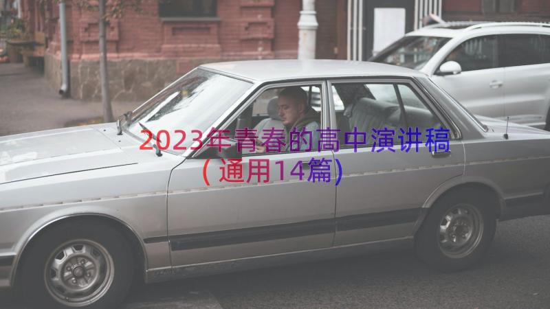 2023年青春的高中演讲稿(通用14篇)