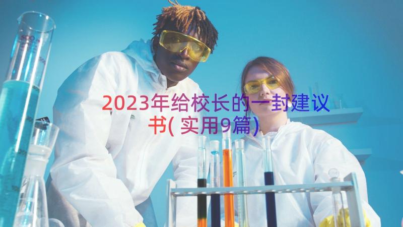 2023年给校长的一封建议书(实用9篇)