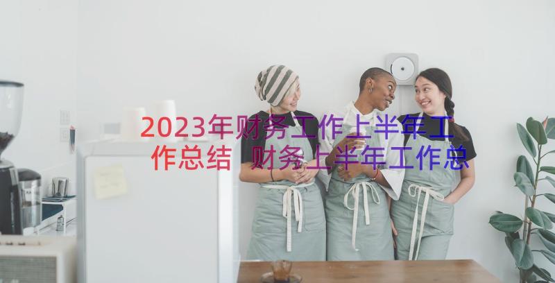 2023年财务工作上半年工作总结 财务上半年工作总结(汇总13篇)