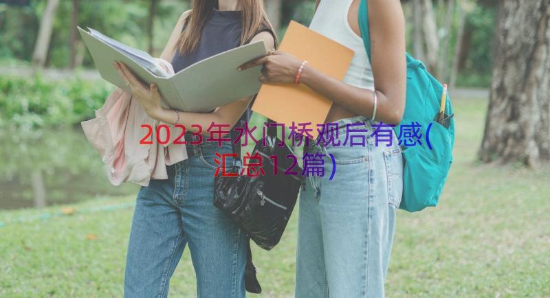 2023年水门桥观后有感(汇总12篇)