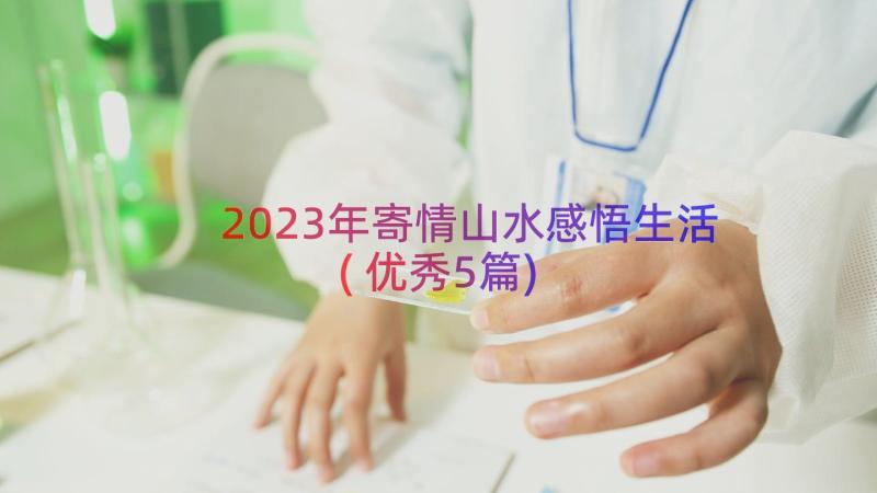 2023年寄情山水感悟生活(优秀5篇)