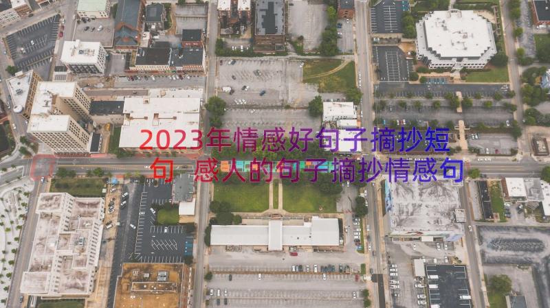 2023年情感好句子摘抄短句 感人的句子摘抄情感句(模板16篇)