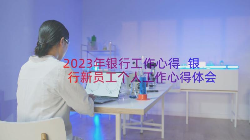 2023年银行工作心得 银行新员工个人工作心得体会(模板14篇)