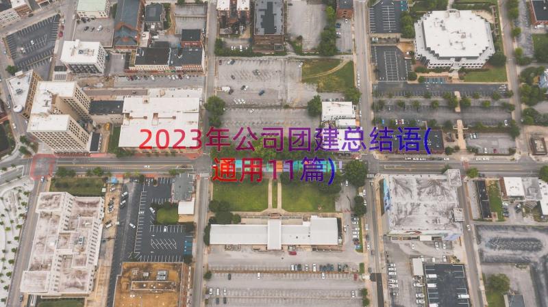 2023年公司团建总结语(通用11篇)