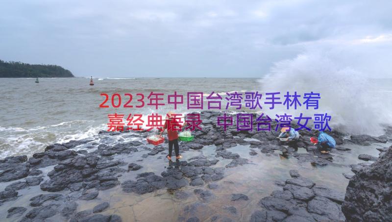 2023年中国台湾歌手林宥嘉经典语录 中国台湾女歌手蔡琴经典语录(大全8篇)