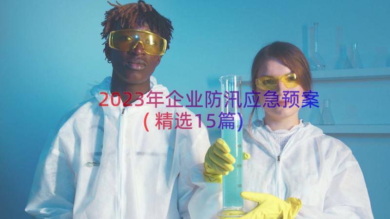 2023年企业防汛应急预案(精选15篇)