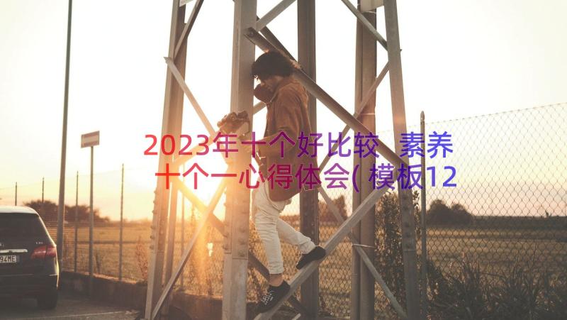 2023年十个好比较 素养十个一心得体会(模板12篇)