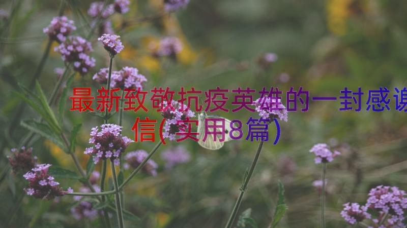 最新致敬抗疫英雄的一封感谢信(实用8篇)