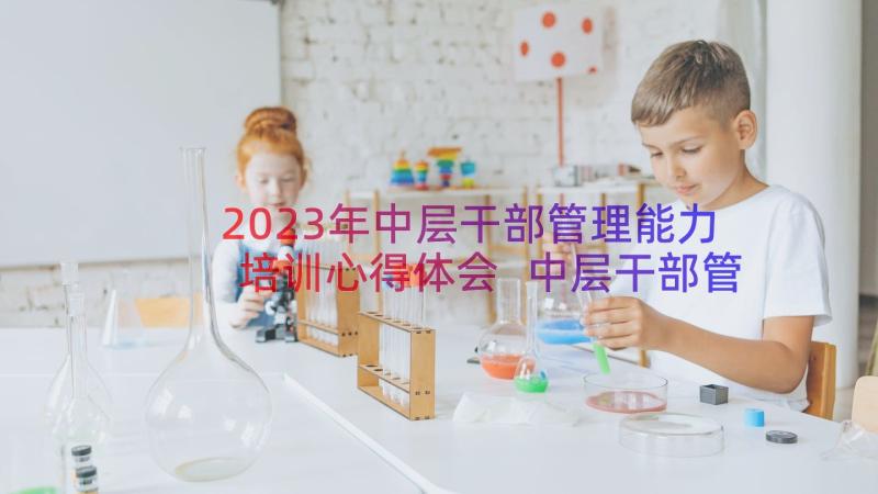 2023年中层干部管理能力培训心得体会 中层干部管理培训心得体会(汇总8篇)