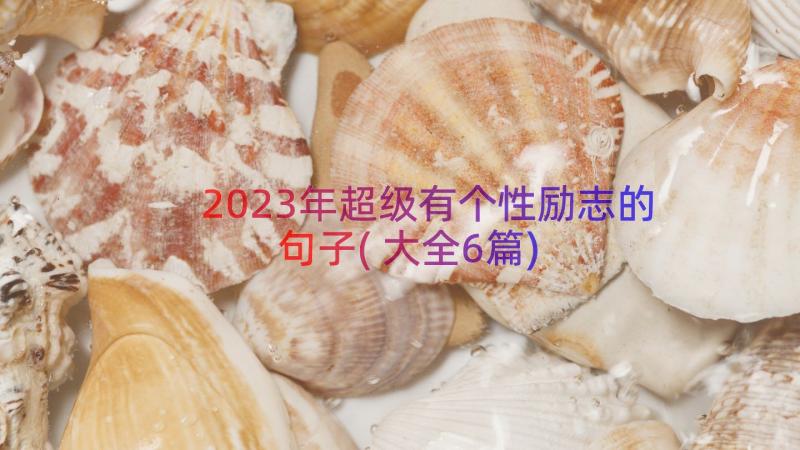 2023年超级有个性励志的句子(大全6篇)