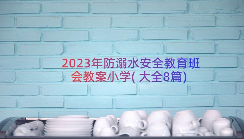 2023年防溺水安全教育班会教案小学(大全8篇)