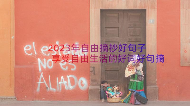 2023年自由摘抄好句子 享受自由生活的好词好句摘抄(大全8篇)