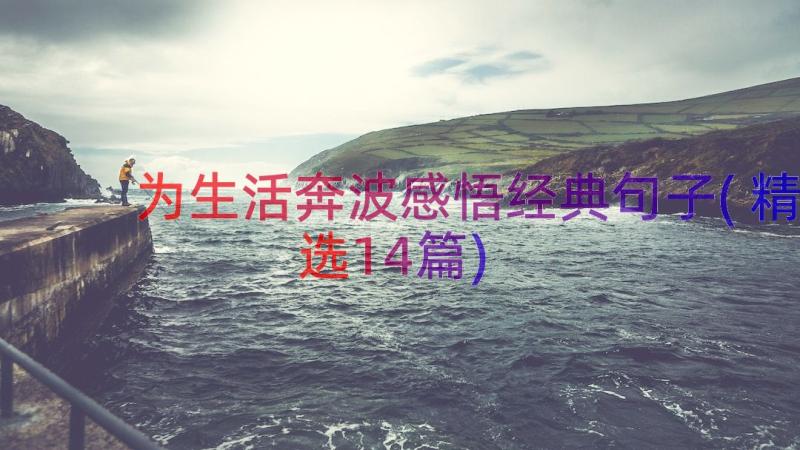 为生活奔波感悟经典句子(精选14篇)