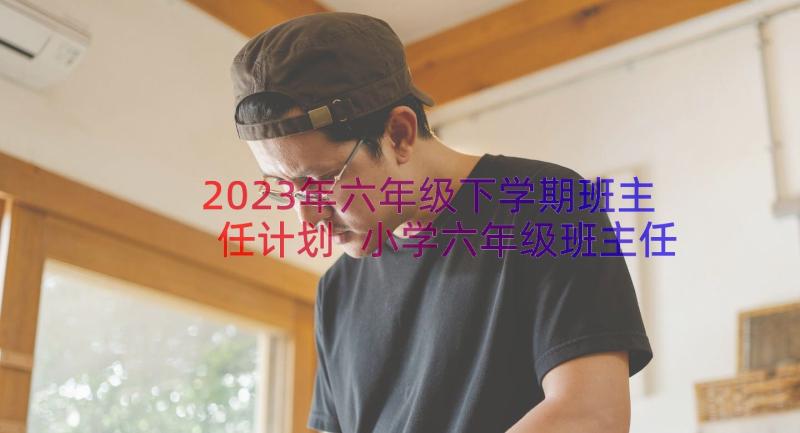 2023年六年级下学期班主任计划 小学六年级班主任下学期工作计划(模板14篇)