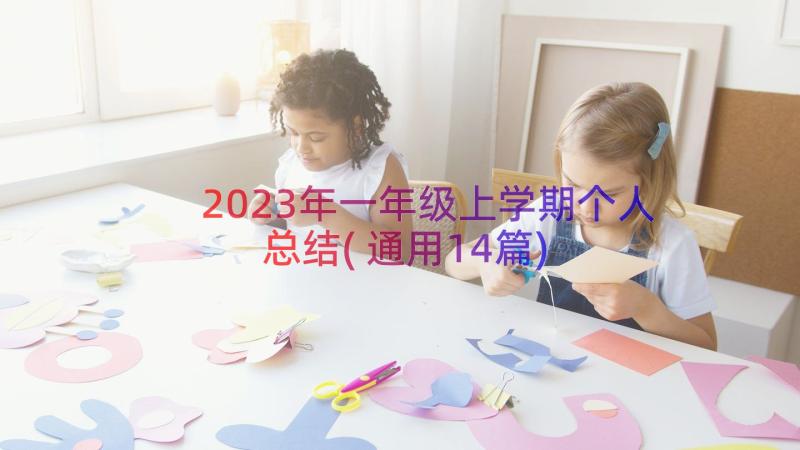 2023年一年级上学期个人总结(通用14篇)