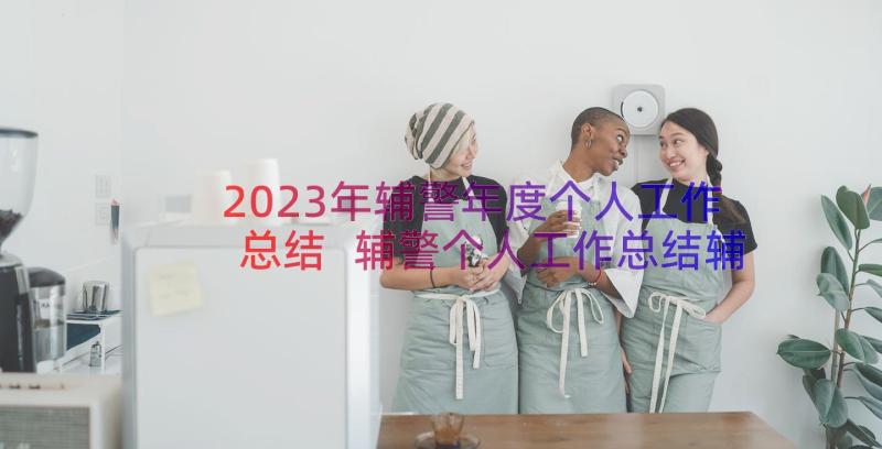 2023年辅警年度个人工作总结 辅警个人工作总结辅警年度工作总结(优质8篇)