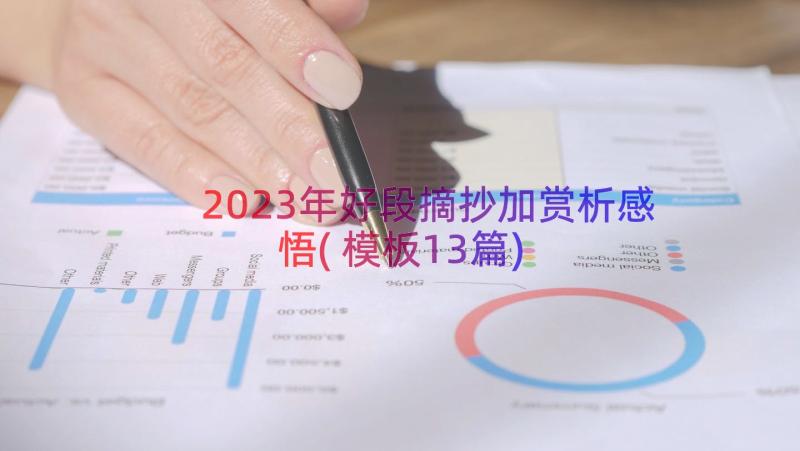 2023年好段摘抄加赏析感悟(模板13篇)