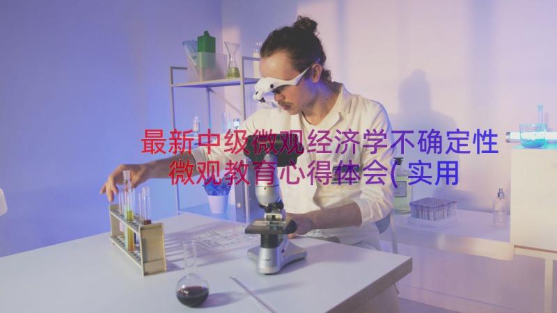 最新中级微观经济学不确定性 微观教育心得体会(实用15篇)