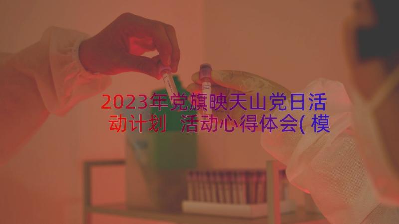 2023年党旗映天山党日活动计划 活动心得体会(模板14篇)