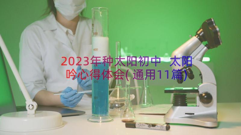 2023年种太阳初中 太阳吟心得体会(通用11篇)