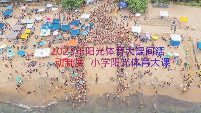 2023年阳光体育大课间活动制度 小学阳光体育大课间活动总结(通用5篇)