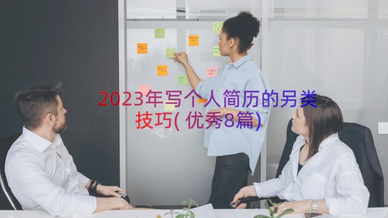 2023年写个人简历的另类技巧(优秀8篇)