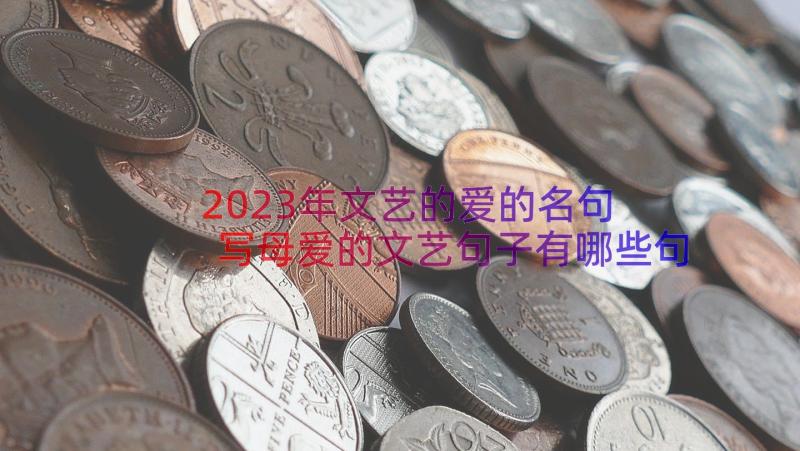 2023年文艺的爱的名句 写母爱的文艺句子有哪些句(大全8篇)