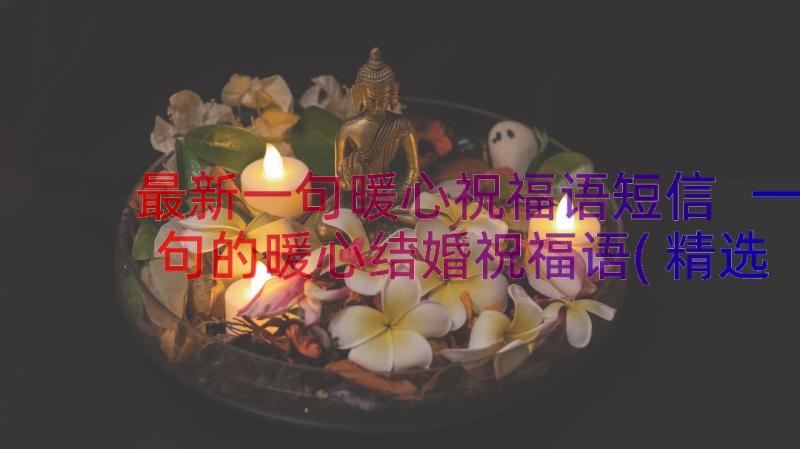 最新一句暖心祝福语短信 一句的暖心结婚祝福语(精选7篇)