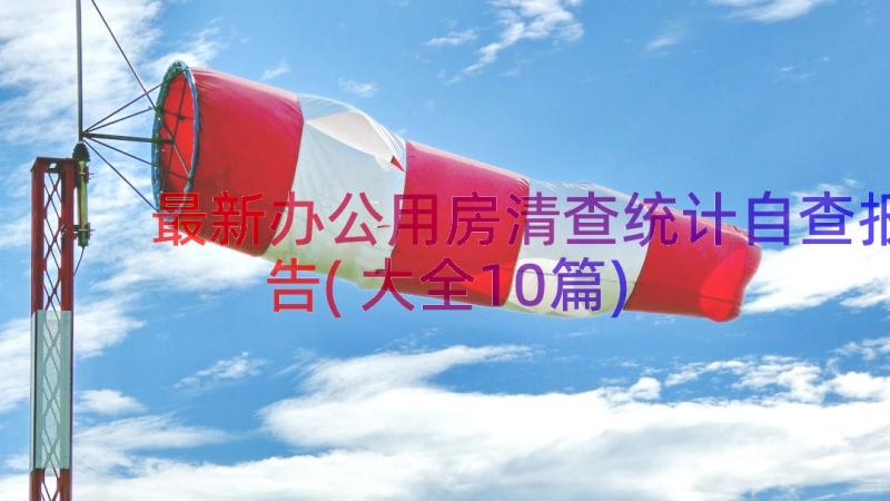 最新办公用房清查统计自查报告(大全10篇)