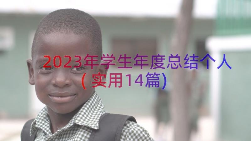 2023年学生年度总结个人(实用14篇)