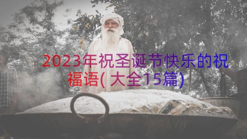 2023年祝圣诞节快乐的祝福语(大全15篇)