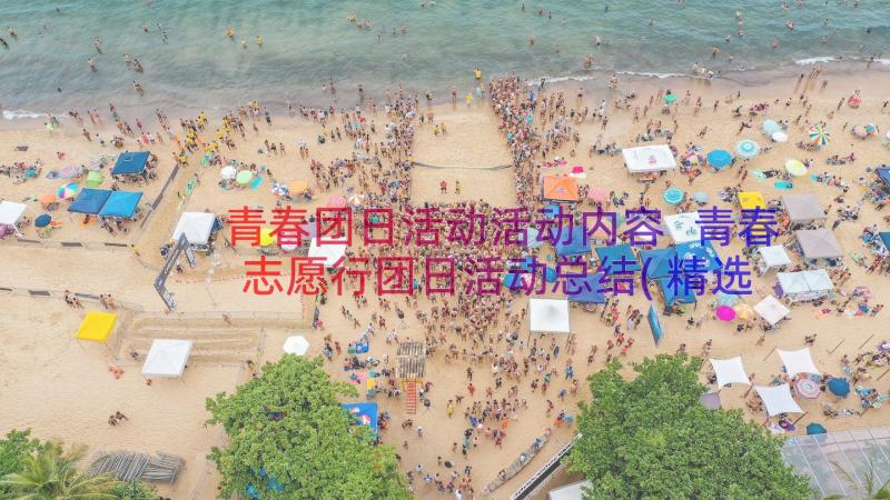 青春团日活动活动内容 青春志愿行团日活动总结(精选8篇)