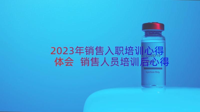 2023年销售入职培训心得体会 销售人员培训后心得(精选16篇)