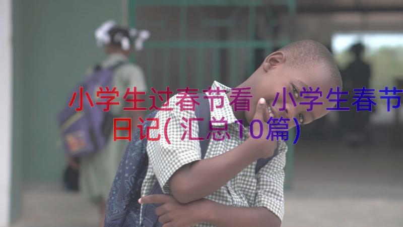 小学生过春节看 小学生春节日记(汇总10篇)