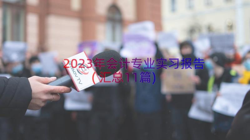 2023年会计专业实习报告(汇总11篇)