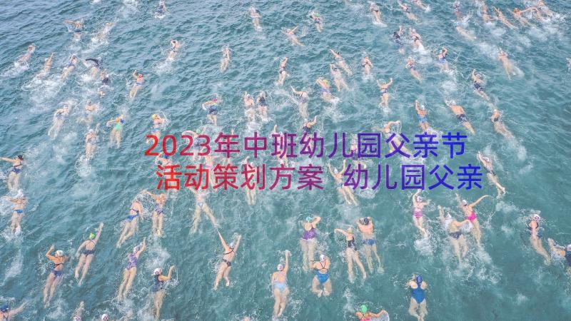 2023年中班幼儿园父亲节活动策划方案 幼儿园父亲节活动策划方案(优秀14篇)