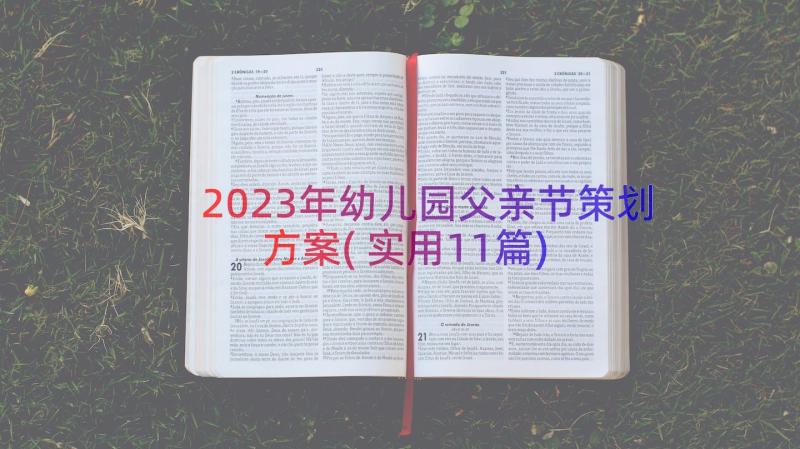 2023年幼儿园父亲节策划方案(实用11篇)