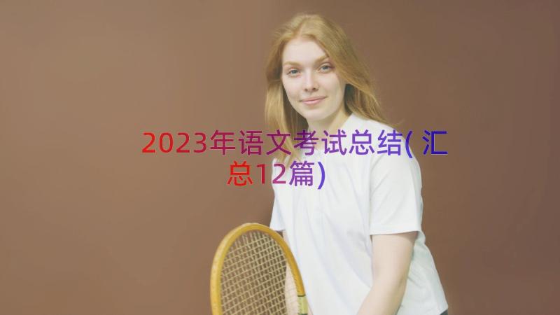 2023年语文考试总结(汇总12篇)