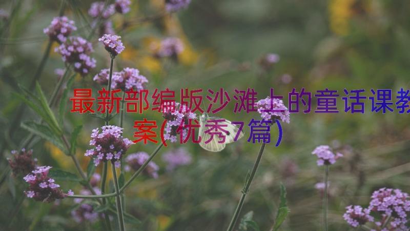 最新部编版沙滩上的童话课教案(优秀7篇)