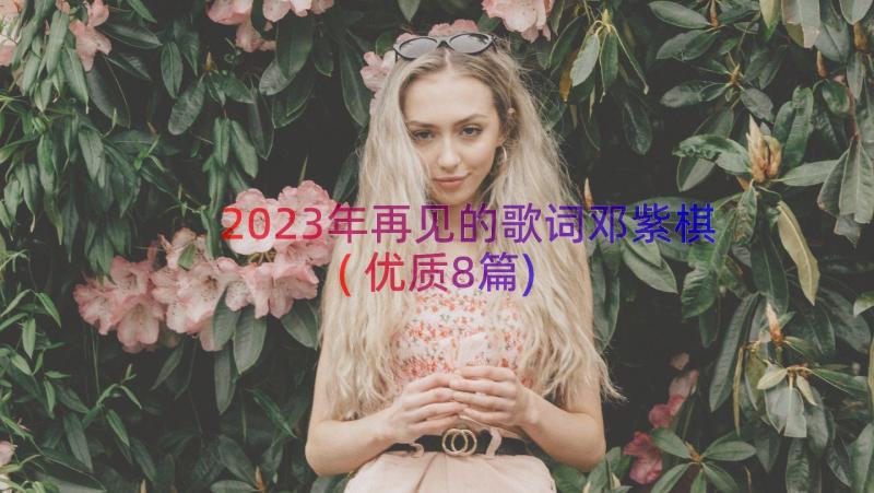 2023年再见的歌词邓紫棋(优质8篇)